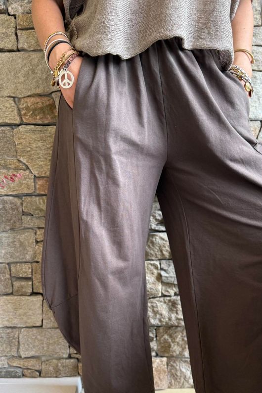 Lagen 7/8 Barrel Pant Chocolate